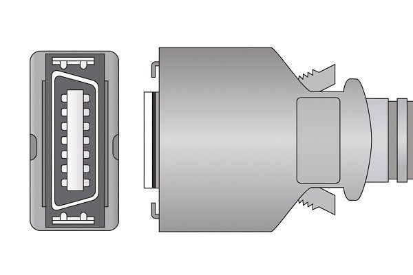 Masimo Compatible SpO2 Adapter Cable - 1814
