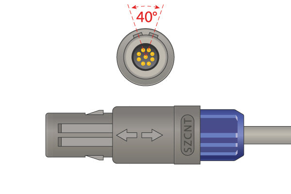 Nihon Kohden Compatible Direct-Connect SpO2 Sensor - TL-651S