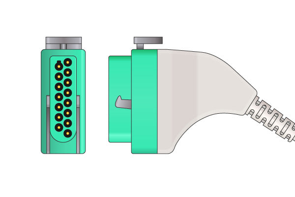 Fukuda Denshi Compatible Direct-Connect ECG Cable