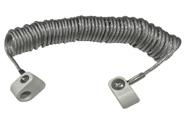 Coiled Sensor Cable 12 Ft Coiled Cable Tether Clear 12 Ft Coiled Cable Tether Clear