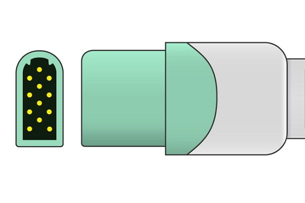 Cable Repuesto MINDRAY Pasaporte Cable ECG 6 Pines 3 Plomos Snap AHA Para Sistema MINDRAY Pasaporte - Envío Rápido El Mismo Día Gemini PDA