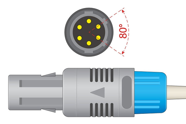 General Meditech, Inc. Compatible Direct-Connect SpO2 Sensor Adult Clip