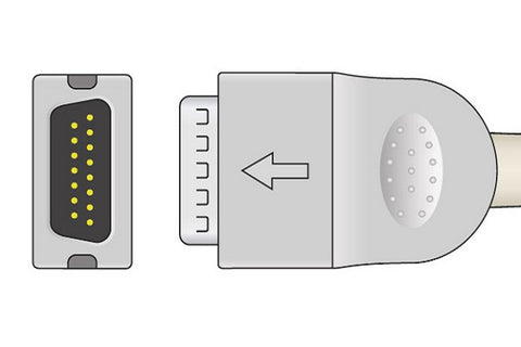 Mortara > Burdick Compatible Direct-Connect EKG Cable