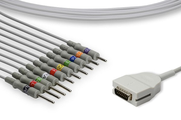 Mortara > Burdick Compatible Direct-Connect EKG Cable