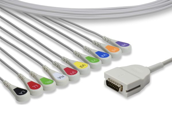 Mortara > Burdick Compatible Direct-Connect EKG Cable