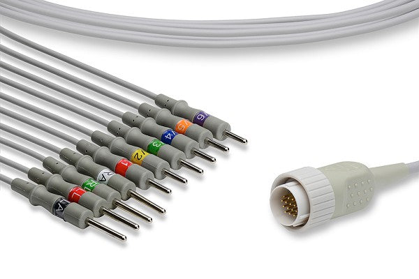 Kenz Compatible Direct-Connect EKG Cable