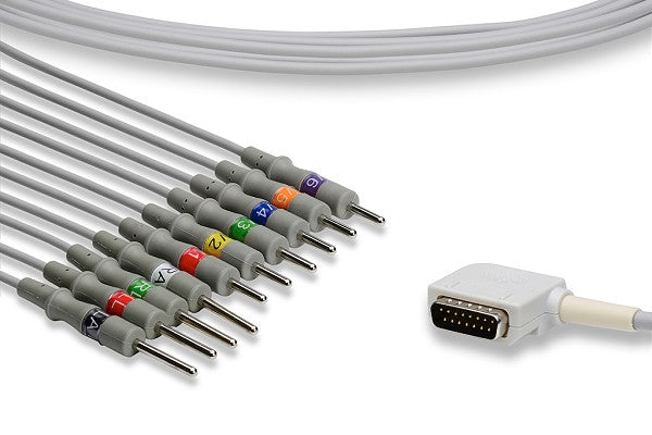 Kenz Compatible Direct-Connect EKG Cable