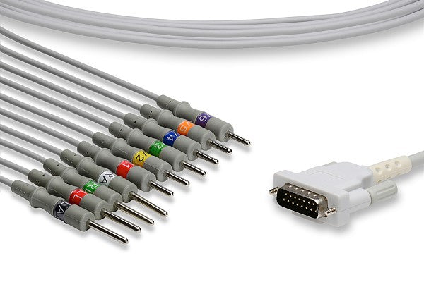 Schiller Compatible Direct-Connect EKG Cable