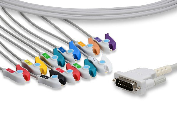 Schiller Compatible Direct-Connect EKG Cable
