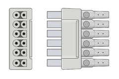 GE Healthcare > Marquette Compatible ECG Telemetry Leadwire - 414556-001thumb