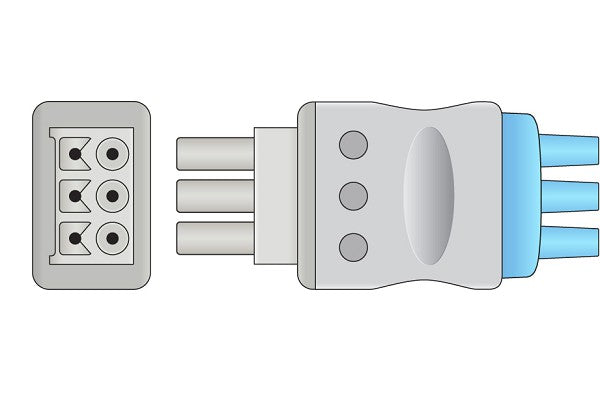 Datex Ohmeda Compatible ECG Leadwire - 545327-HEL