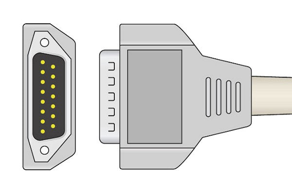 GE Healthcare > Marquette Compatible EKG Trunk Cable - 22341809