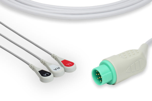 Schiller Compatible Direct-Connect ECG Cable