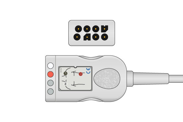 Nihon Kohden Compatible ECG Trunk Cable - JC-103TA