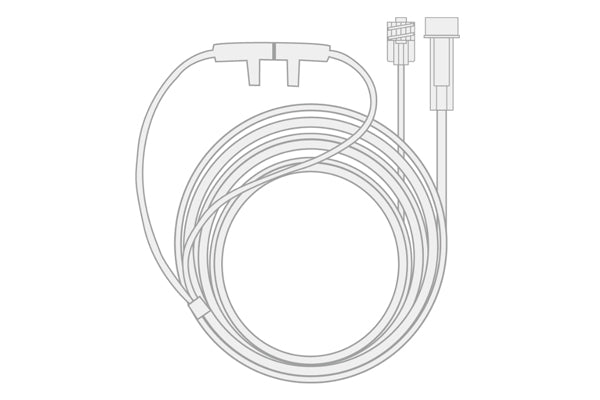 Compatible EtCO2 Sensor Luer Lock Nasal Cannula - Box of 25 - 300.001.0012