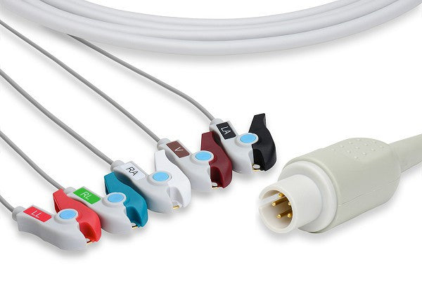 Mortara > Burdick Compatible Direct-Connect ECG Cable