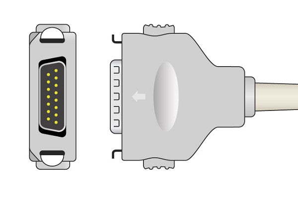 Fukuda Denshi Compatible Direct-Connect EKG Cable - CP-104L
