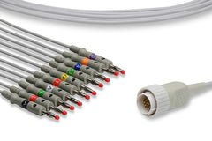 Kenz Compatible Direct-Connect EKG Cable - PC-104