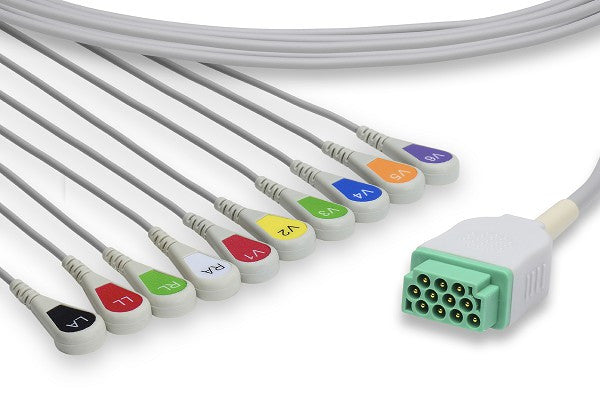 GE Healthcare > Marquette Compatible Direct-Connect EKG Cable